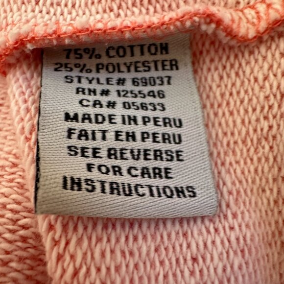 NEW Habitat Clothes to Live In Cerise Terry Tunic Sweatshirt Lagenlook Coral - Picture 11 of 11